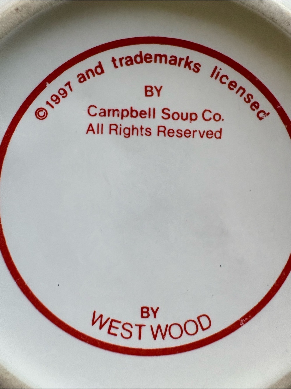 Vintage (1997) set of 3 Campbell’s Soup Mugs by Westwood - Picture 11 of 16